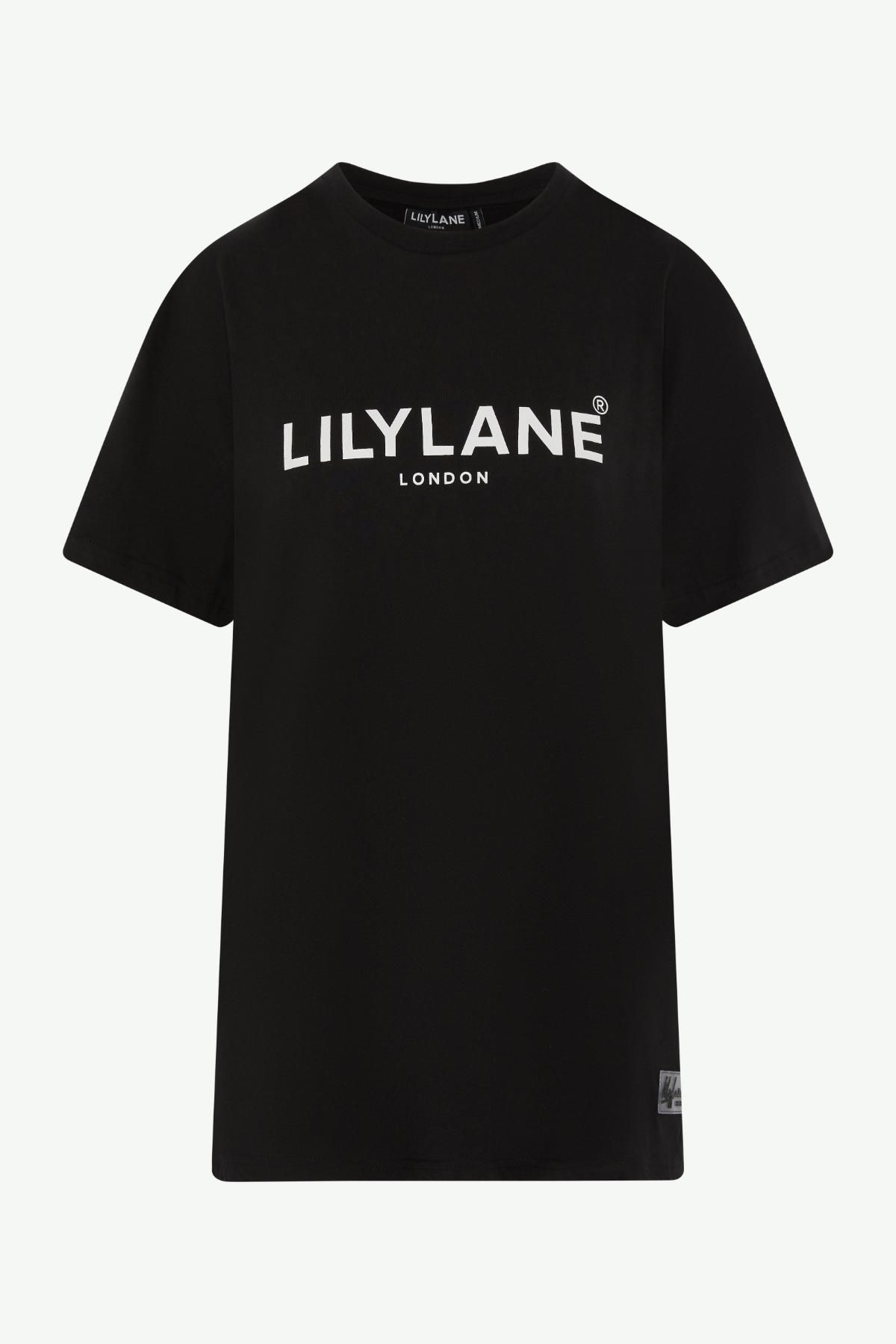 Lily Lane Womens Cotton T-shirt Black