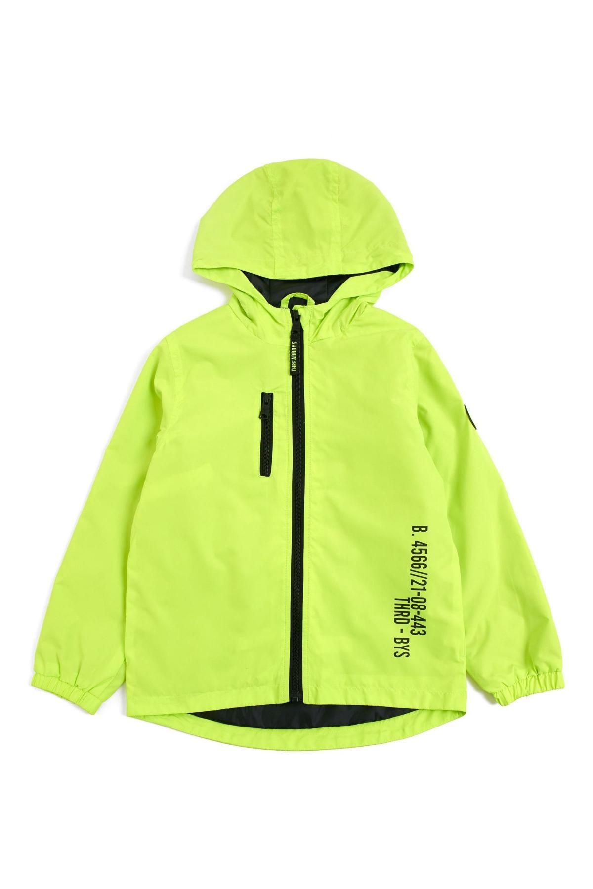 Threadbare Boys Shower Proof Jacket Neon