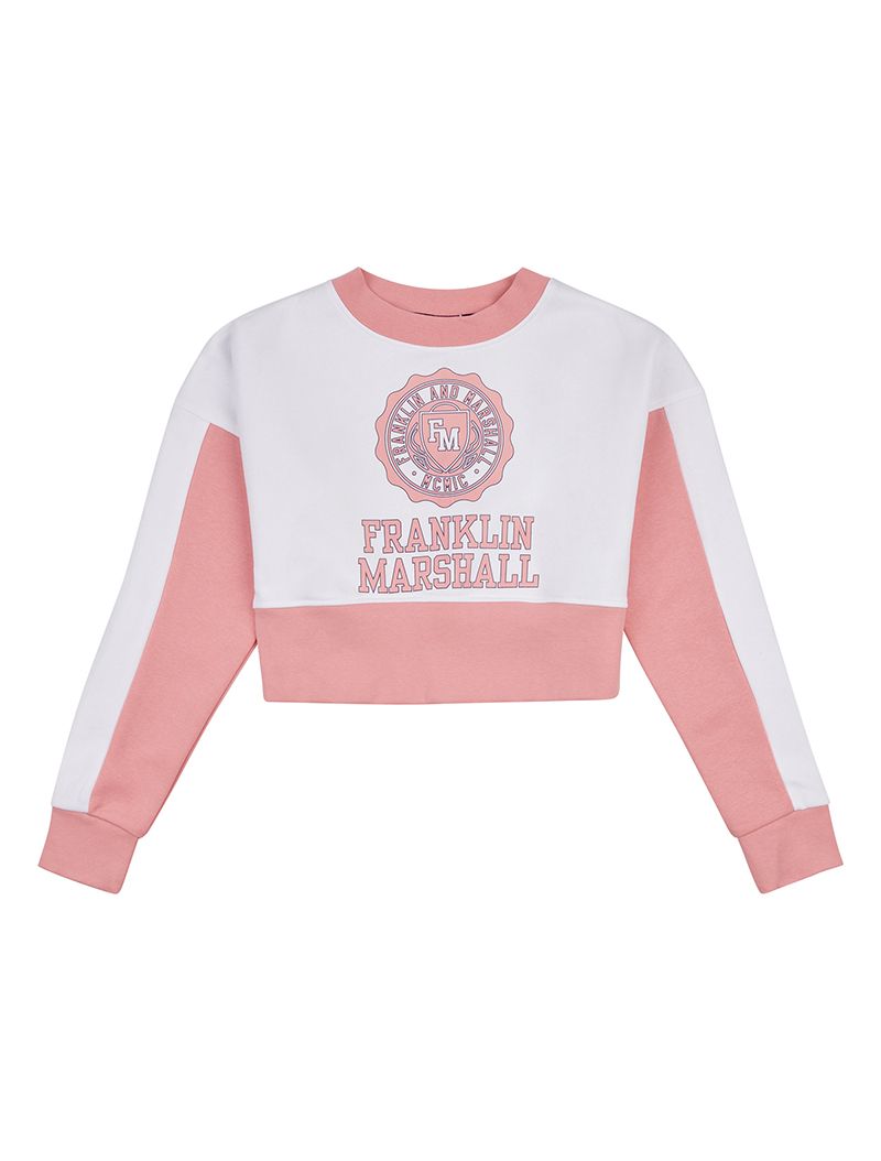 Franklin And Marshall Girls Jumper Pink