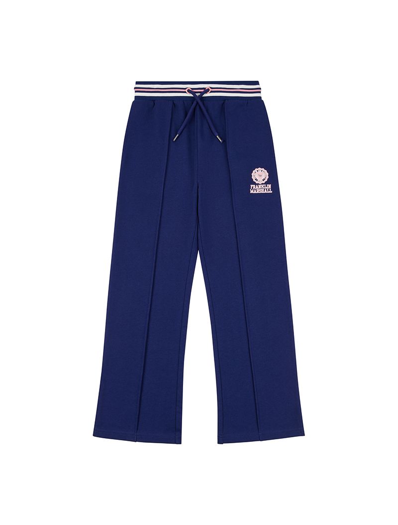 Franklin And Marshall Girls Wide Leg Jogger Navy