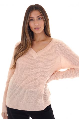 Brave Soul Womens Kintted Jumper Pink