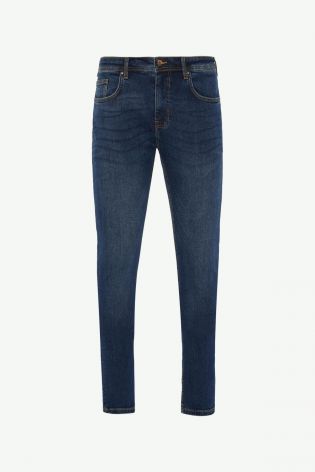 Duck And Cover Mens Tapered Jeans Indigo