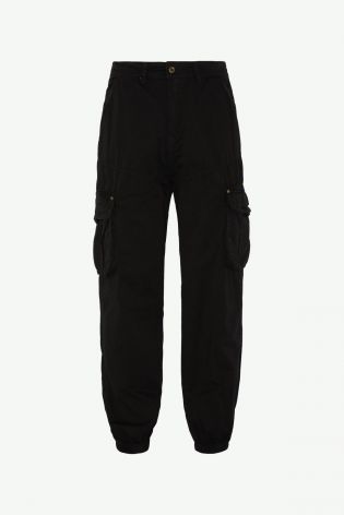 Duck And Cover Mens Cargo Trousers Black