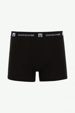 Duck And Cover Mens 3pk Boxers Black