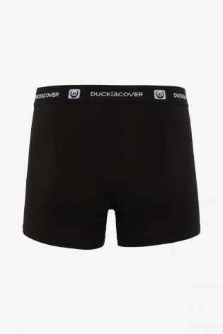 Duck And Cover Mens 3pk Boxers Black