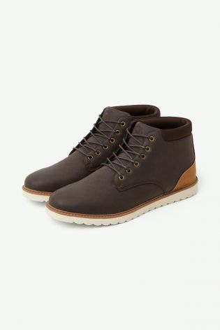 Duck And Cover Mens Lace Up Boot Brown