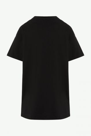 Lily Lane Womens Cotton T-shirt Black
