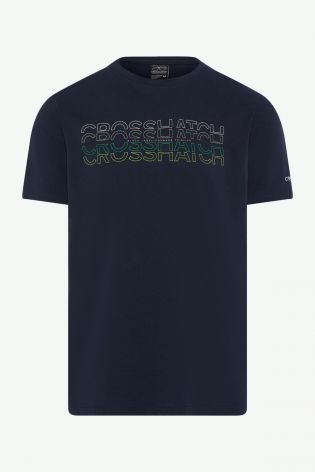 Crosshatch Mens 2pk Printed T-shirts