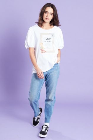 Influence Womens Paris T-shirt White