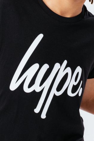 Hype Boys Script T-shirt Black