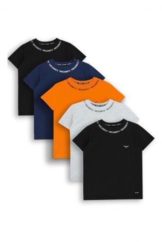 Threadbare Boys 5pk T-shirts Short Sleeve