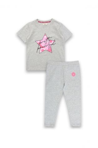 Threadbare Girls 2 Pack Pyjamas Pink