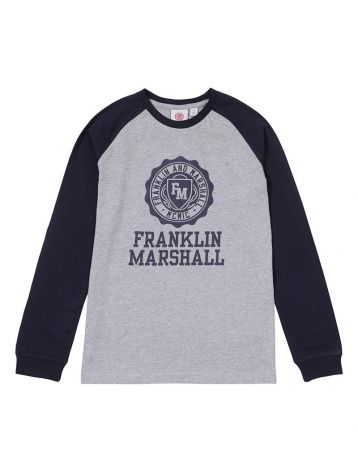 Franklin And Marshall Boys Long Sleeve Top Grey