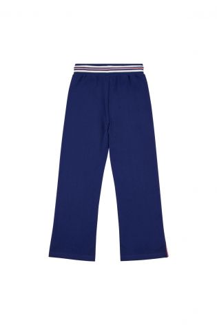 Franklin And Marshall Girls Wide Leg Jogger Navy