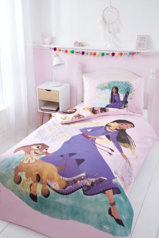Disney Wish Kids Single Duvet And Pillow Set