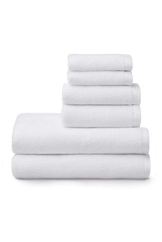 Welhome Franklin 6 Piece Towel Set White