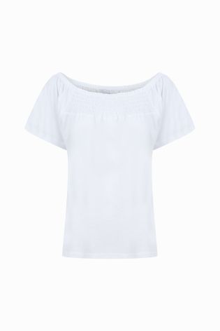 Amara Reya Womens Cotton Jersey Top White
