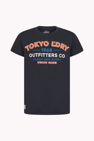 Tokyo Laundry Boys Printed T-shirt Navy