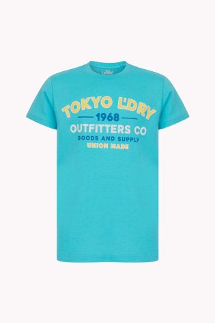 Tokyo Laundry Boys Printed T-shirt Blue