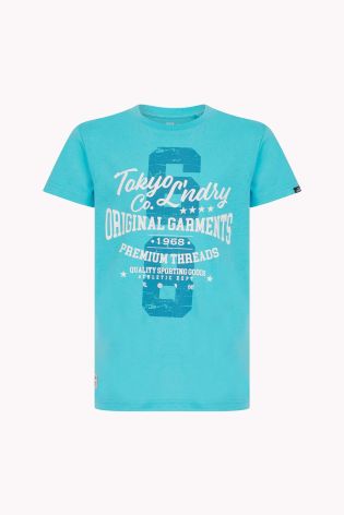 Tokyo Laundry Boys Original Printed T-shirt Blue